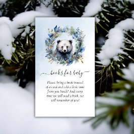 Winter Bear Baby Showbücher für Baby Begleitkarte