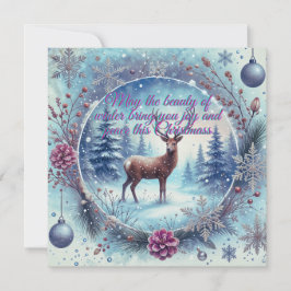 Winter Beauty Weihnachtskarte Feiertagskarte
