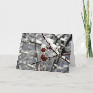Winter-Beeren Feiertagskarte