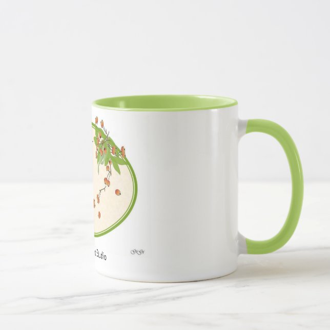 Winter-Beerewreath-Tasse Tasse (Rechts)