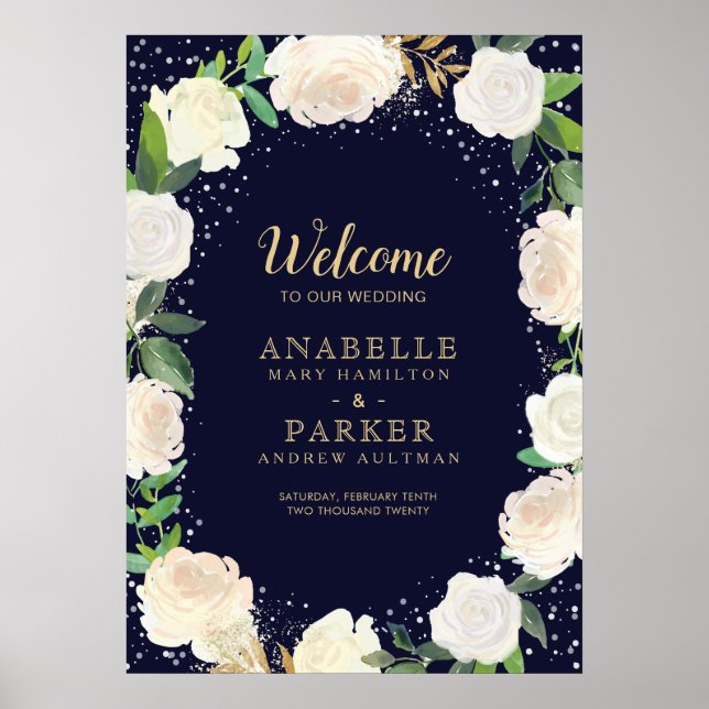 Winter Begrüßungszeichen (20x28) Poster (Vorne)