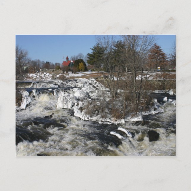 Winter bei Cargill Falls Postkarte (Vorderseite)