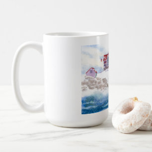 Winter bei Nubble LIghthouse Maine Tasse
