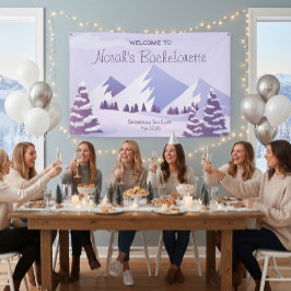 Winter Berg Junggesellinnen-Wochenende Maßanfertig Banner