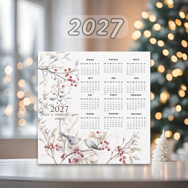 Winter Berries Birds Weihnachten 2026 Kalender (Von Creator hochgeladen)