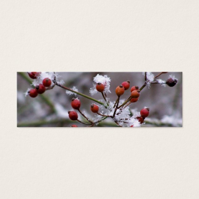 Winter Berries Lesezeichen (Vorderseite)