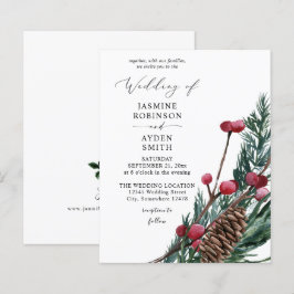 Winter Berries & Pine Greenerity Wedding