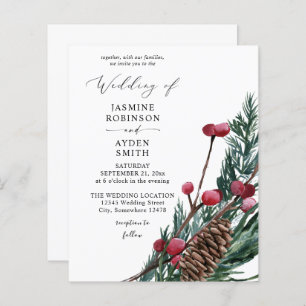 Winter Berries & Pine Greenerity Wedding