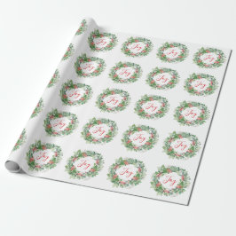 Winter Berries und Grüne Freude Weihnachten Geschenkpapier