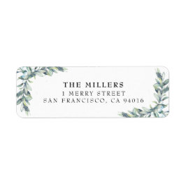 Winter Berries Weihnachtsfeiertage Address Labels