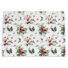 Winter Berry Christmas Große Geschenktüte