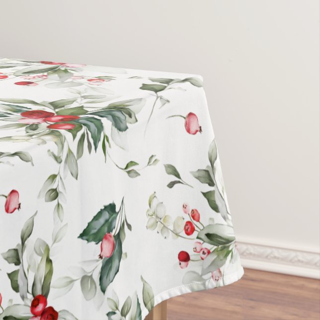 Winter Berry Christmas Tischdecke (Beispiel)