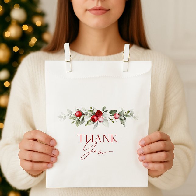 Winter Berry Thank You Geschenktütchen (Von Creator hochgeladen)