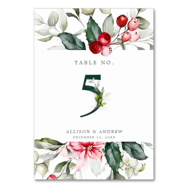 Winter Berry | TISCHNUMMER 5 (Rückseite)