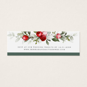 Winter Berry   Website-Karte für Hochzeiten