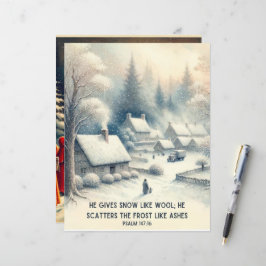 Winter Bibel Verses Papier Kunsthandwerk