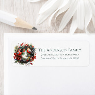 Winter Birds Wreath Gren personalisieren