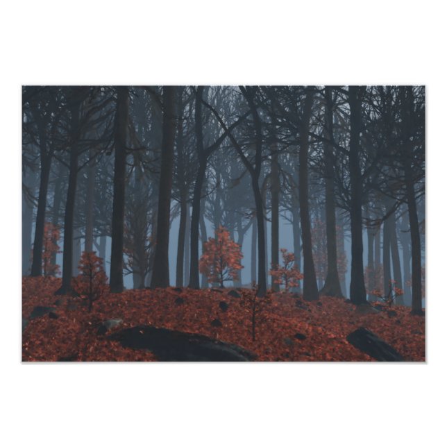 Winter-Blätter Foto drucken (Vorne)