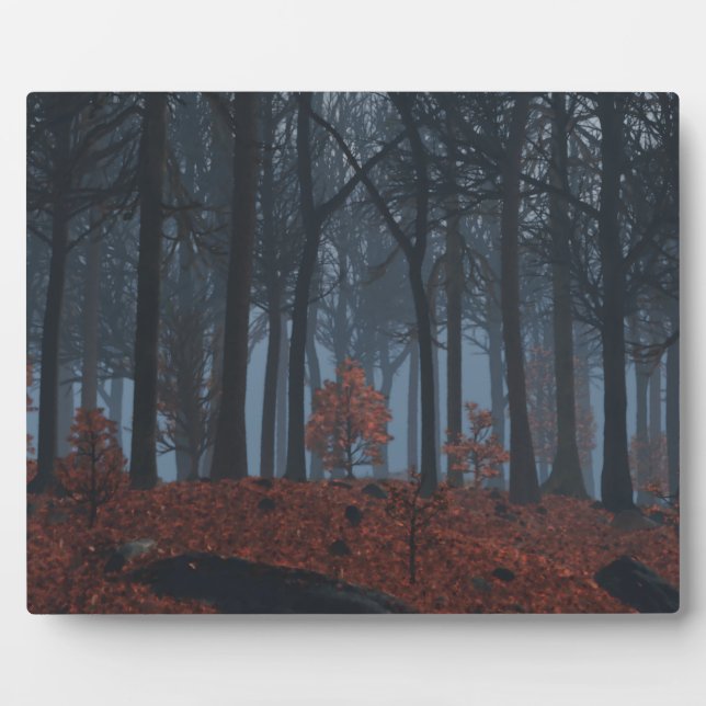 Winter-Blätter Foto Plaque Fotoplatte (Vorderseite)
