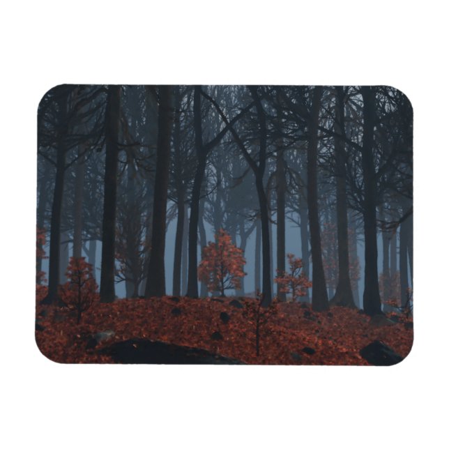 Winter Blätter Magnet (Horizontal)