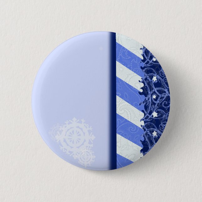 Winter-Blau Button (Vorderseite)
