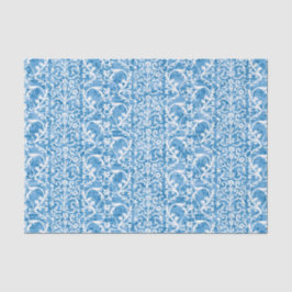 Winter-Blau-Damast Seidenpapier