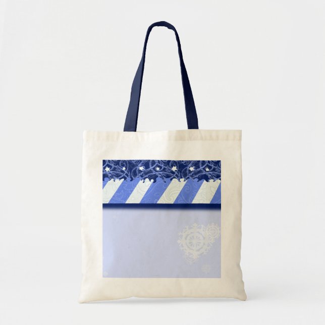 Winter-Blau Tragetasche (Vorne)