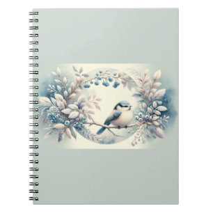 Winter Blaubeeren-Kranz Notizblock
