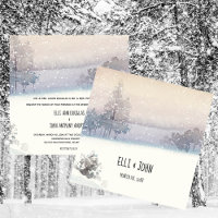 Winter Blaue und Weiße Hochzeit