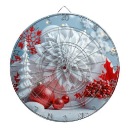 Winter Blossom Composition Dartscheibe