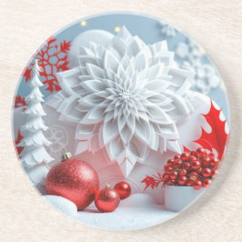 Winter Blossom Composition Getränkeuntersetzer