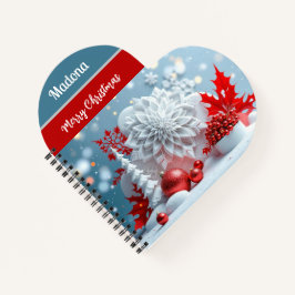 Winter Blossom Composition Notizbuch