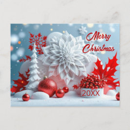 Winter Blossom Composition Postkarte