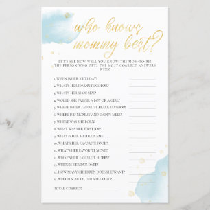 Winter Blue Baby Duwer Game, das Mama Best kennt