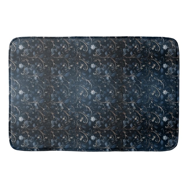 Winter Blue Bath Mat Badematte (Vorderseite)