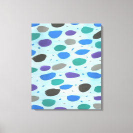 Winter Blue Ice Storm Leinwand Printing