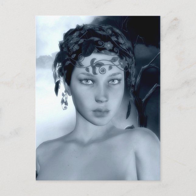 Winter Blue Postcard Postkarte (Vorderseite)