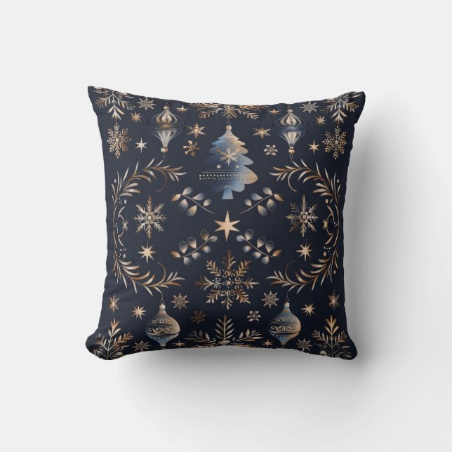 Winter Blue Throw Kissen (Vorderseite)
