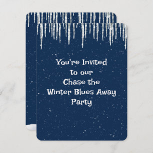 Winter Blues Party Invitation