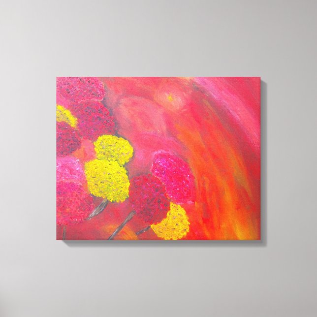 Winter Blume 16x20 gewickelte Leinwand (Vorderseite)