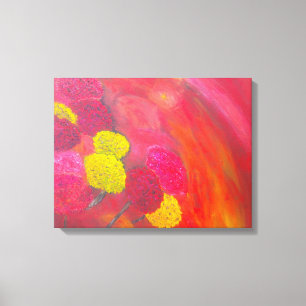 Winter Blume 16x20 gewickelte Leinwand