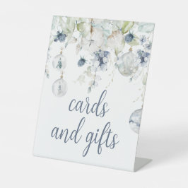 Winter Blume Duschkarten und Geschenke Sockelschild