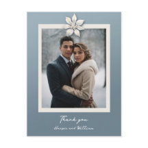 Winter Blume Hochzeit Foto Vielen Dank
