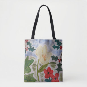 Winter Blume & Holly Tasche