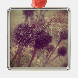 Winter Blume Seedpods Silbernes Ornament