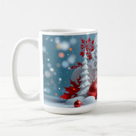 Winter-Blütenkomposition Kaffeetasse