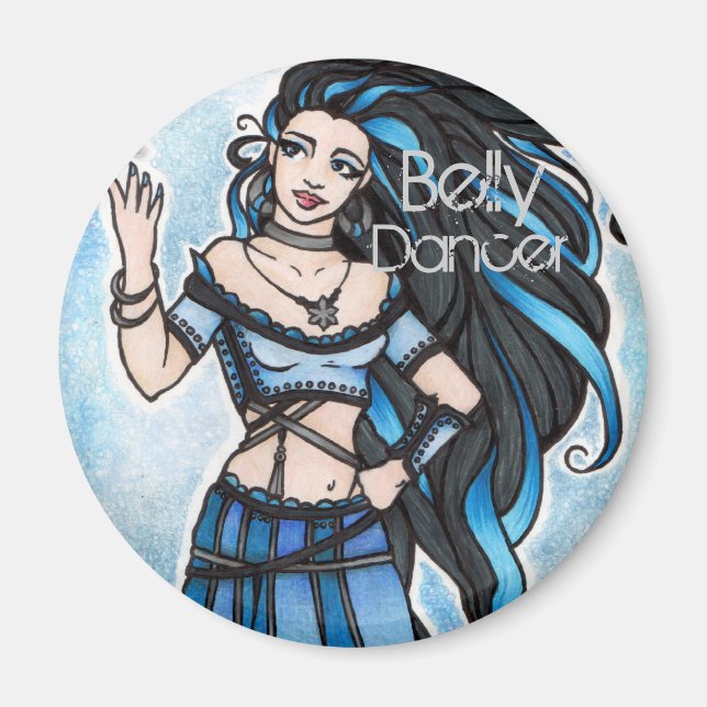 Winter Bly Dancer Art Magnet (Vorne)
