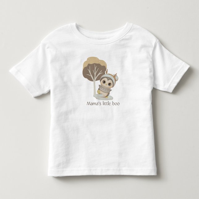 Winter Boho Pinguin mit Text Kleinkind T - Shirt (Vorderseite)
