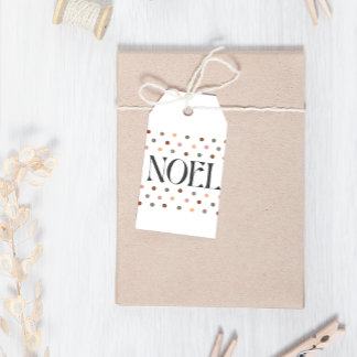 Winter Boho Weihnachten Dots Christmas Geschenkanhänger