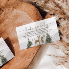 Winter Boho Woodland Books for Enclosure Card Begleitkarte
